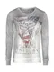 Key Largo Sweatshirt LOST TOWN anthrazit / mischfarben