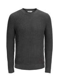 JACK & JONES Lässiger Strickpullover anthrazit