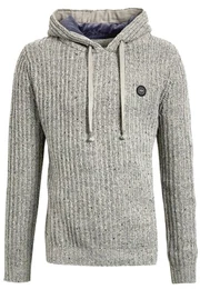 Khujo Pullover PLENTY grau / offwhite