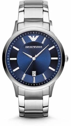 Quarzuhr ''''AR2477'''' silber / blau