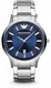 Emporio Armani Quarzuhr ''''AR2477'''' silber / blau