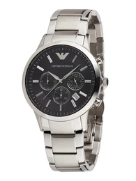 Uhr schwarz / silber