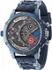 POLICE Multifunktionsuhr SUPERMAN - ADDER, PL14536JSBL.SM navy / anthrazit / rot / silber