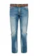 S.Oliver RED LABEL Close Slim Used-Jeans blue denim