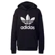 ADIDAS ORIGINALS Mikina 'Adicolor Trefoil'  černá / bílá