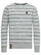 Naketano Strickpullover graumeliert / jade / schwarz / weiß