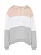 Urban Classics Mikina  světle šedá / pudrová / bílá