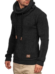 Strickpullover ''''Keshawn'''' schwarz