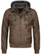 INDICODE JEANS Kunstlederjacke ''''Aaron'''' braun