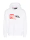 DIESEL Sweatshirt ''''S-ALBY'''' rot / schwarz / weiß