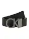 Calvin Klein Ledergürtel CK GIFTSET anthrazit / schwarz