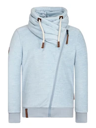 Sweatjacke ''''Gnadenlos durchgerattert'''' hellblau