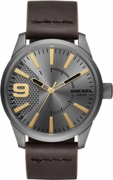 DIESEL Quarzuhr RASP braun / silbergrau