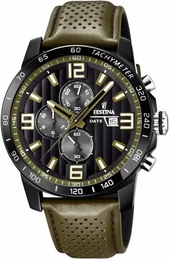 FESTINA Chronograph F20339/2 khaki / schwarz