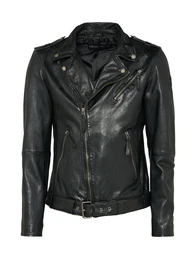 FREAKY NATION Lederjacke Coltrane schwarz