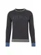 BOSS Sweatshirt Wenga dunkelblau / grau / schwarz