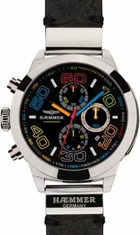 HAEMMER Chronograph CLAUDE, CR-04 schwarz / silber