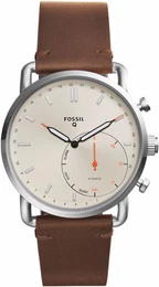 Fossil Q Smartwatch Q COMMUTER, FTW1150 (Android Wear) braun / silber