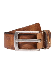 LEGEND Ledergürtel Basic in Used-Optik cognac
