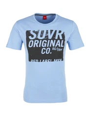 S.Oliver RED LABEL Jerseyshirt mit Label-Print hellblau