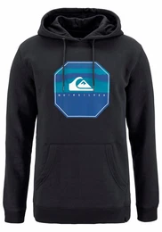 Kapuzensweatshirt ED MOORE KEEP PLAYING blau / türkis / schwarz / weiß