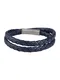 ROYAL-EGO Blaues Leder-Armband blau