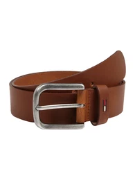 Tommy Jeans Ledergürtel PAINTED FLAG LOOP braun