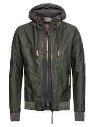 Übergangsjacke ''''Hobbygangster'''' dunkelgrün