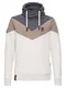 Naketano Hoodie Kifferboarder dunkelbeige / hellgrau / dunkelgrau