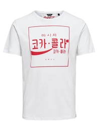 Only & Sons T-Shirt onsCOCA COLA FITTED rot / weiß