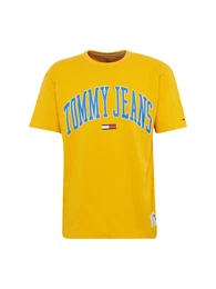 Tommy Jeans T-Shirt TJM COLLEGIATE TEE blau / gelb