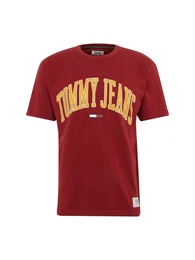 Tommy Jeans T-Shirt TJM COLLEGIATE TEE senf / weinrot