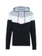 BLEND Sweatshirt im Color-Blocking-Design grau / schwarz / weiß