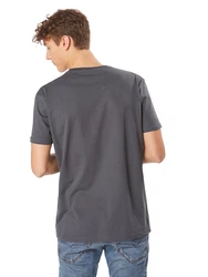 ALPHA INDUSTRIES T-Shirt dunkelgrau/schwarz