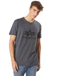 ALPHA INDUSTRIES T-Shirt dunkelgrau/schwarz