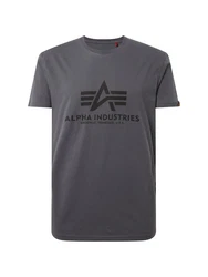 ALPHA INDUSTRIES T-Shirt dunkelgrau/schwarz