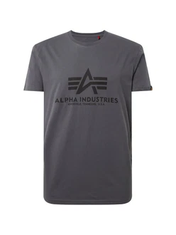 ALPHA INDUSTRIES T-Shirt dunkelgrau/schwarz