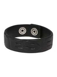 DIESEL Lederarmband schwarz