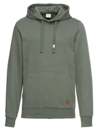 JACK & JONES Hoodie JORANTON SWEAT HOOD dunkelgrün