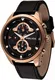 POLICE Multifunktionsuhr MARINE, PL14836JSR.02 rosegold / schwarz