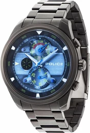 POLICE Multifunktionsuhr MARINE, PL14836JSU.61M marine / dunkelgrau