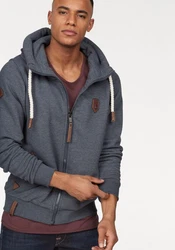 naketano Sweatjacke Schwarzkopf schwarzkopf/taubenblau/braun