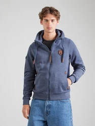 naketano Sweatjacke Schwarzkopf schwarzkopf/taubenblau/braun