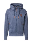 naketano Sweatjacke Schwarzkopf schwarzkopf/taubenblau/braun