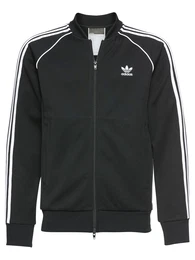 Sweatjacke weiß / schwarz