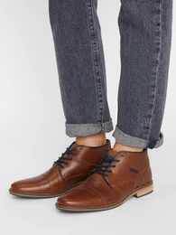 Halbhoher Schnürschuh braun