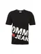 Tommy Jeans T-Shirt TJM ESSENTIAL MAGNIFIED LOGO rot / schwarz / weiß