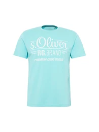 S.Oliver RED LABEL T-Shirt mit Front-Print aqua