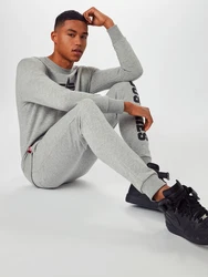 ALPHA INDUSTRIES Sweatshirt anthrazit/hellgrau/rot