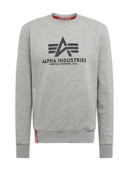 ALPHA INDUSTRIES Sweatshirt anthrazit/hellgrau/rot